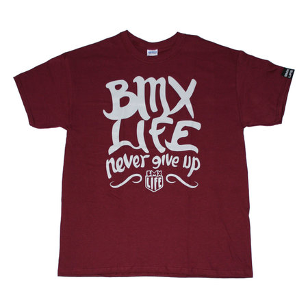 BMX LIFE Never give up (maroon)